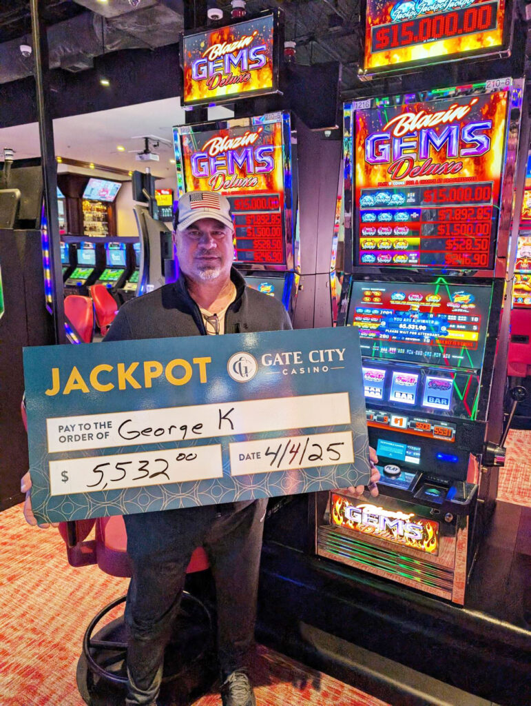 George K won $5,532 on Blazin’ Gems Deluxe
