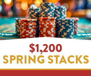 $1,200 Spring Stacks high hand poker promotion